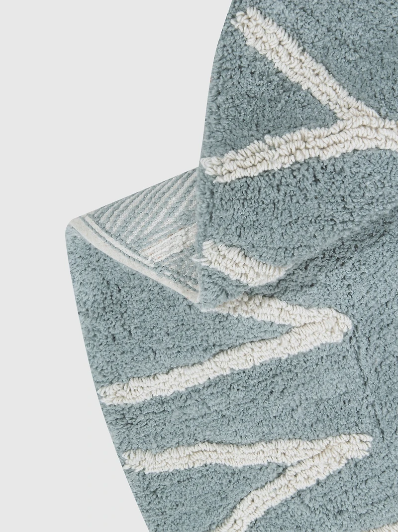 Lorena Canals Washable Rug ABC Natural Vintage Blue