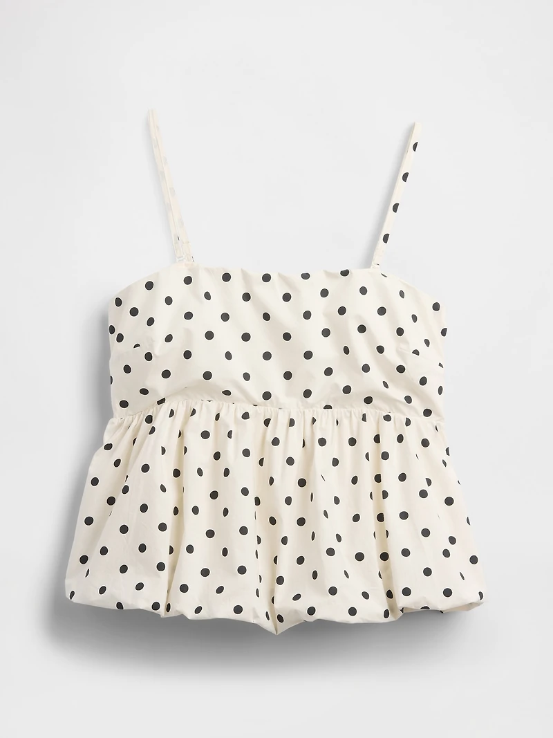 Poplin Bubble Top