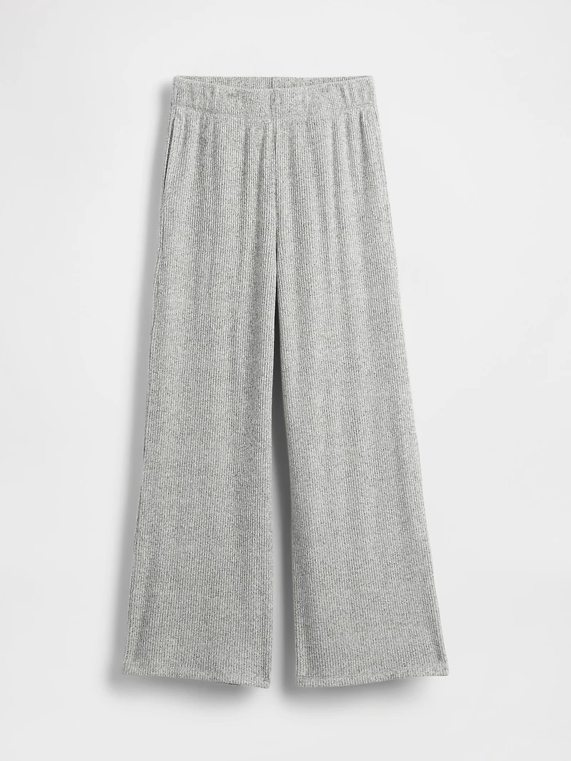 Kids Softspun Rib Wide-Leg Pants