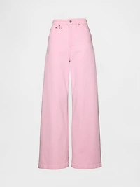 Sky High Rise Stride Wide-Leg Jeans