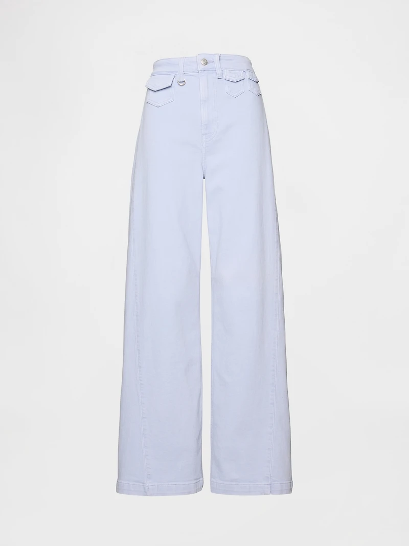 Sky High Rise Stride Wide-Leg Jeans