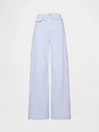 Sky High Rise Stride Wide-Leg Jeans