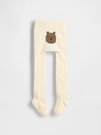 Baby & Toddler Pointelle Bear Tights