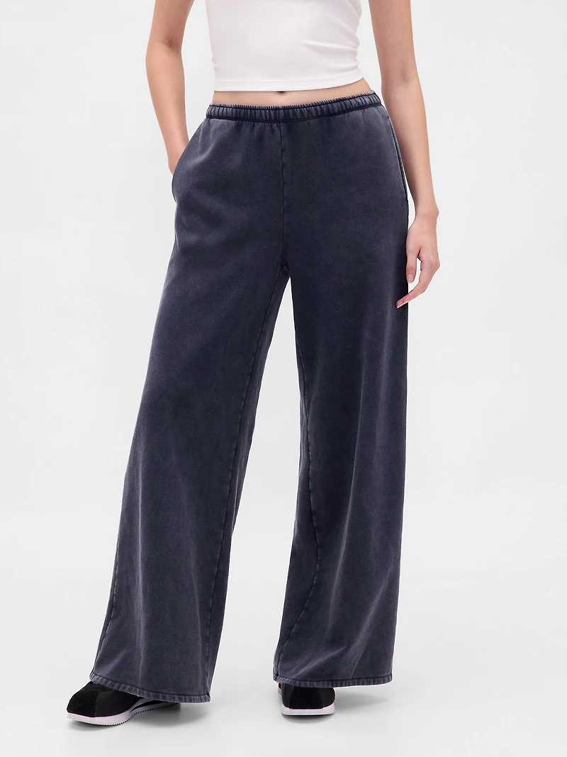 VintageSoft Baggy Wide-Leg Sweatpants