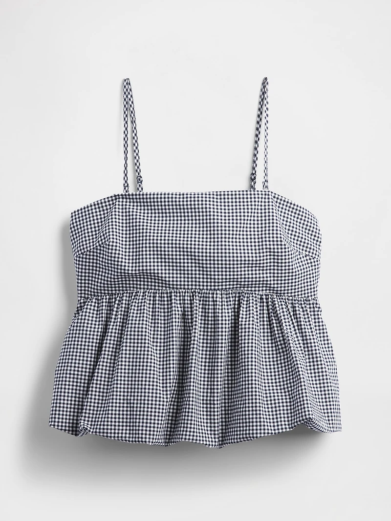Poplin Bubble Top