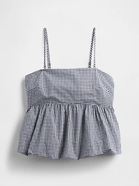 Poplin Bubble Top