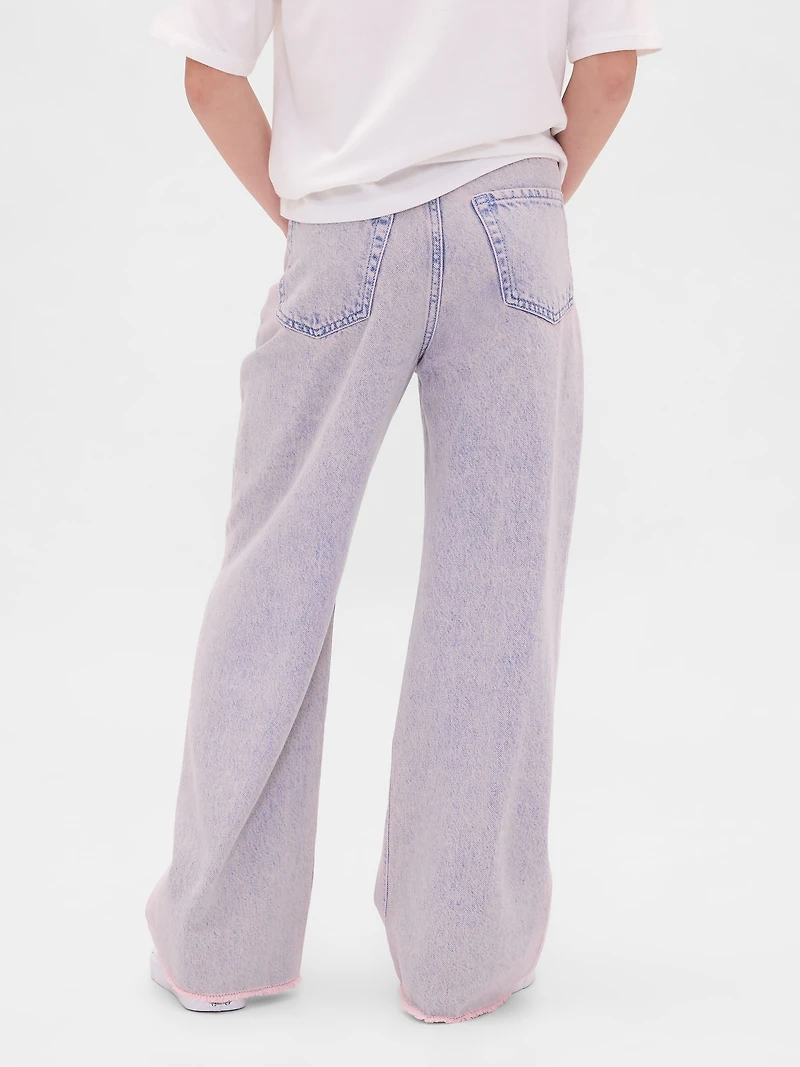 Kids Low Rise Stride Wide-Leg Jeans