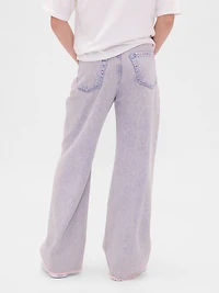 Kids Low Rise Stride Wide-Leg Jeans