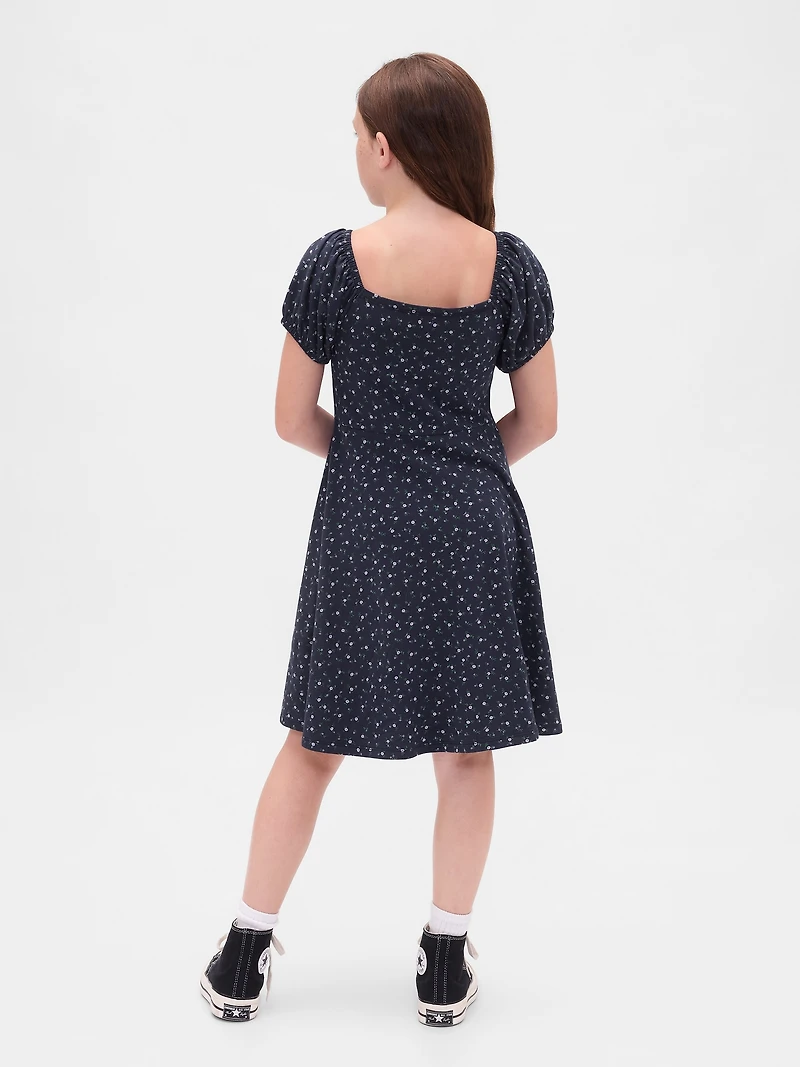 Kids Ruched Rib Dress