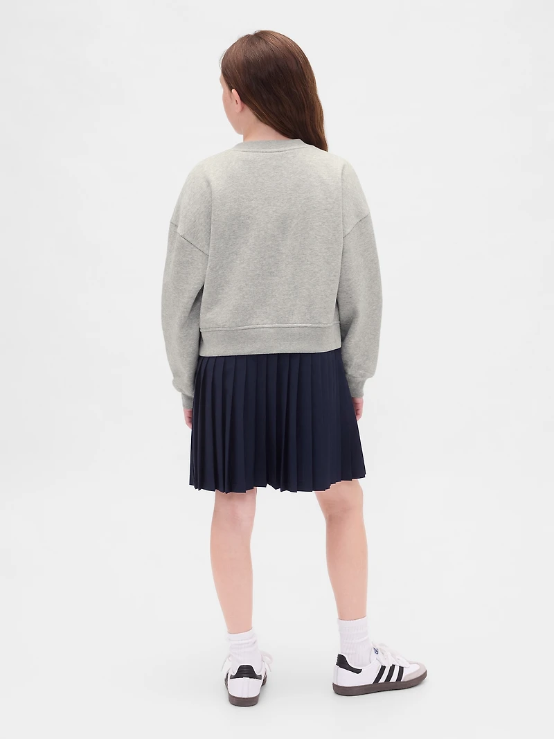 Kids VintageSoft Pleated Sweatshirt Dress