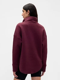 GapFit Quilted Jacquard Half-Zip Pullover