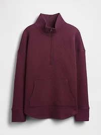 GapFit Quilted Jacquard Half-Zip Pullover