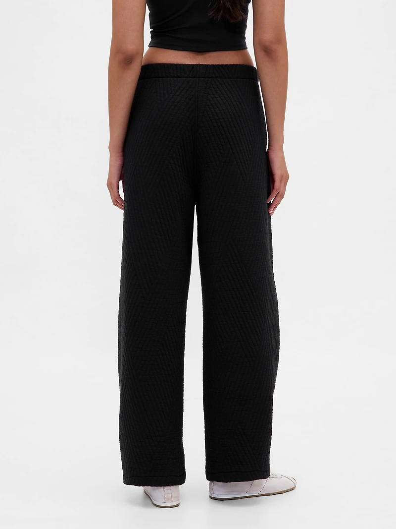 GapFit Quilted Jacquard Barrel Pants