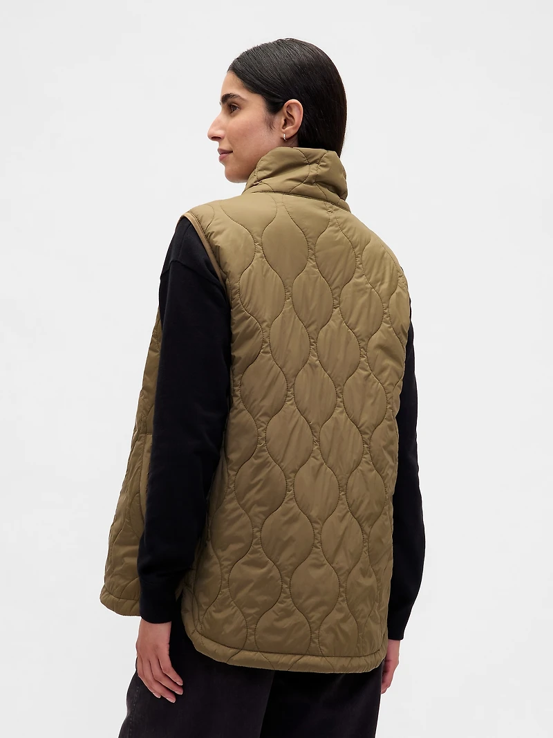 Recycled Lightweight Quilted Puffer Vest