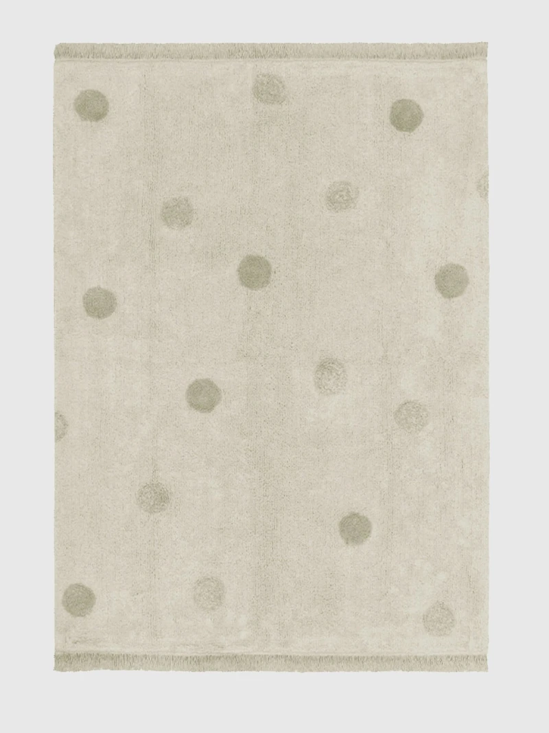 Lorena Canals Washable Rug Hippy Dots Olive