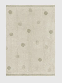 Lorena Canals Washable Rug Hippy Dots Olive