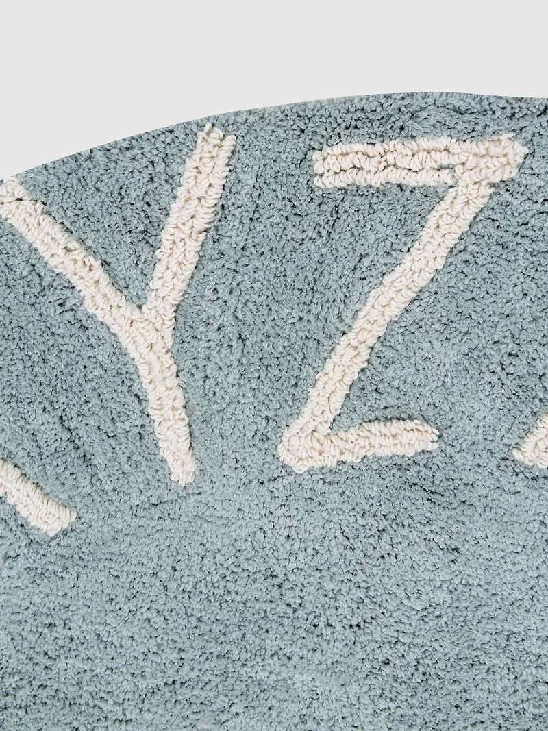 Lorena Canals Washable Rug ABC Natural Vintage Blue