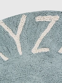 Lorena Canals Washable Rug ABC Natural Vintage Blue
