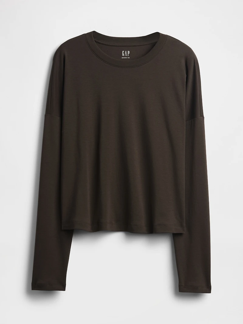 Supima® Cotton Oversized Crop T-Shirt
