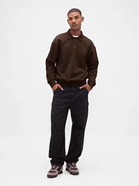 Heavyweight Oversized Polo Sweatshirt