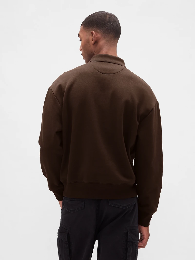 Heavyweight Oversized Polo Sweatshirt