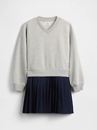 Kids VintageSoft Pleated Sweatshirt Dress
