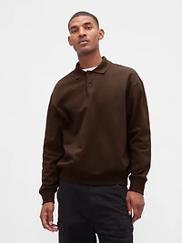 Heavyweight Oversized Polo Sweatshirt