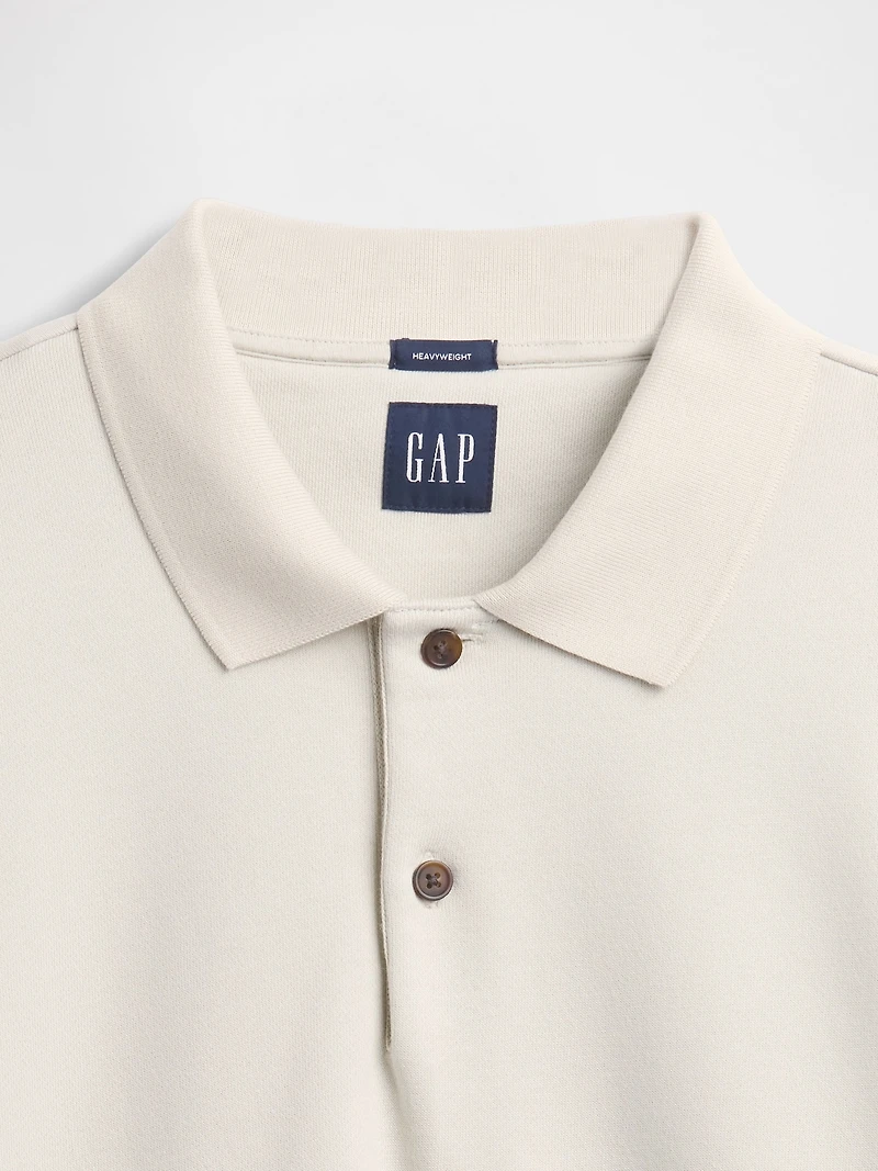 Heavyweight Oversized Polo Sweatshirt