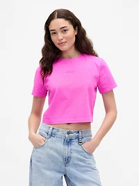 Gap × BÉIS Organic Cotton VintageSoft Crop Graphic T-Shirt