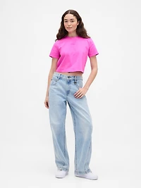 Gap × BÉIS Organic Cotton VintageSoft Crop Graphic T-Shirt