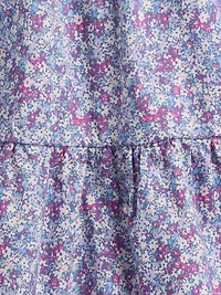 Kids Mixed Media Flounce Dress