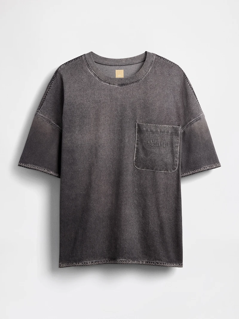 Gap × BÉIS Adult Knit Denim Pocket T-Shirt