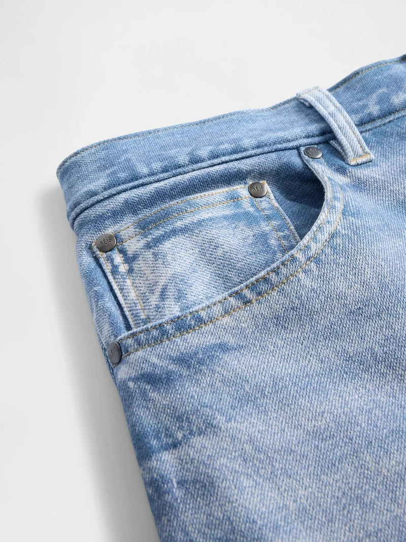 Gap × BÉIS Knit Denim Baggy Shorts