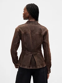 Denim Peplum Jacket
