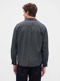 Denim Stripe Big Shirt