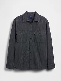 Denim Stripe Big Shirt