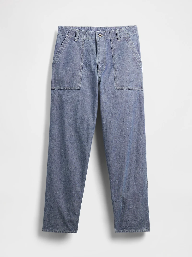 Canvas Baggy Trouser Jeans