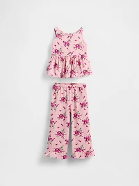 Baby & Toddler Cotton Gauze Ruffle Outfit Set