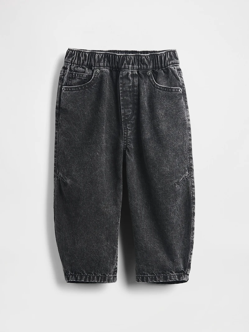 Baby & Toddler Pull-On Barrel Jeans