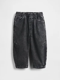 Baby & Toddler Pull-On Barrel Jeans