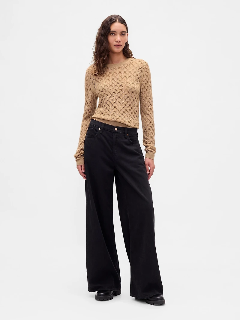 Pointelle Sweater
