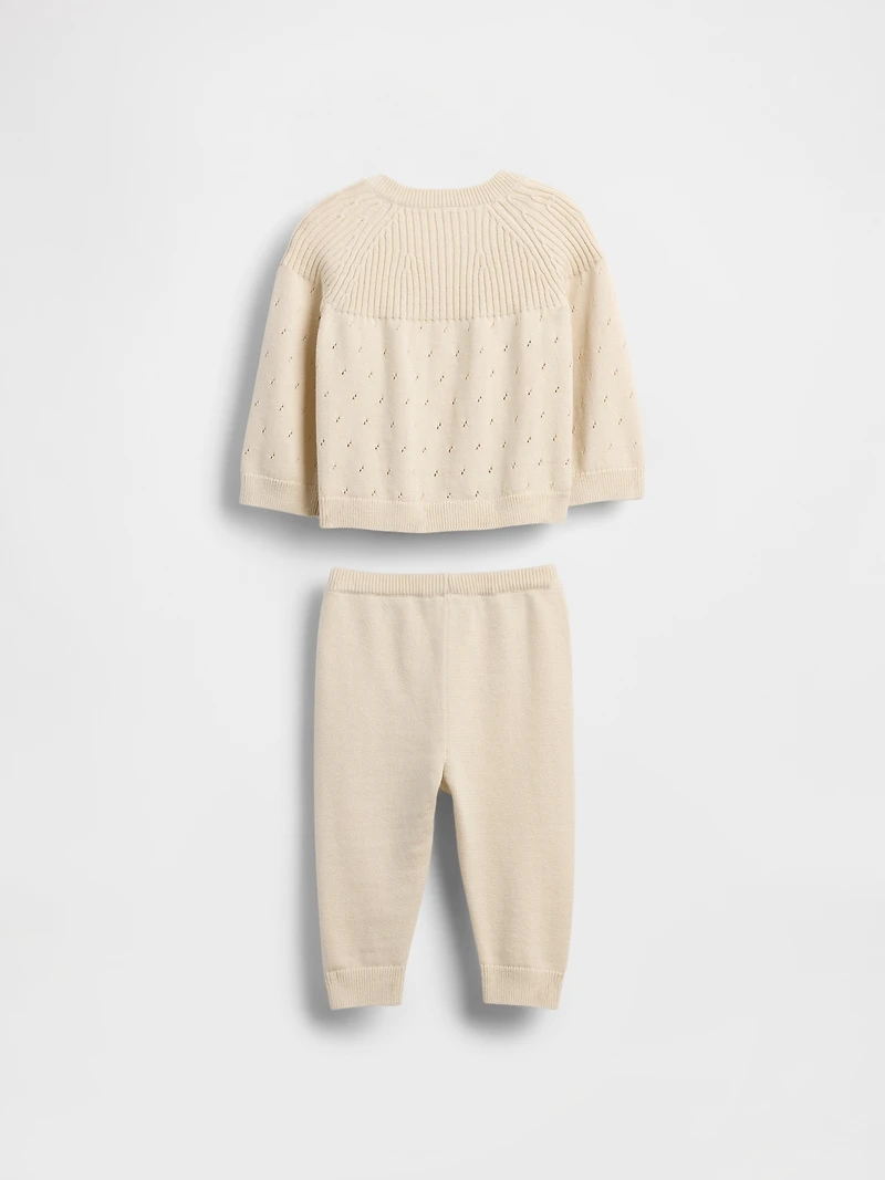 Baby Cardigan Sweater Outfit Set