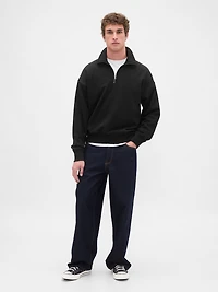 Heavyweight Oversized Quarter-Zip Pullover