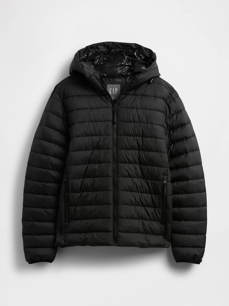 Recycled Hooded Puffer Jacket
