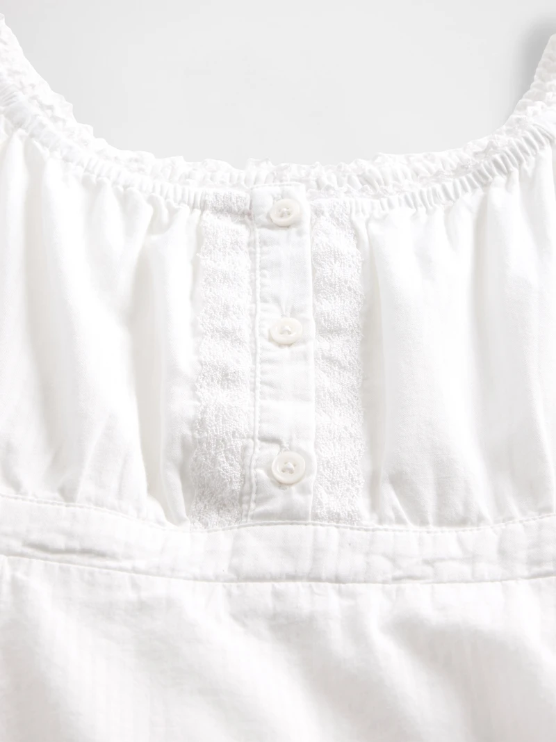 Kids Puff-Sleeve Fitted Top