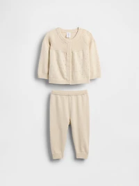 Baby Cardigan Sweater Outfit Set