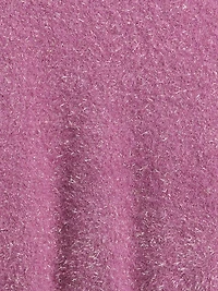 Kids Metallic Eyelash Crewneck Sweater