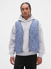 Heavyweight Denim Utility Vest