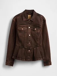 Denim Peplum Jacket