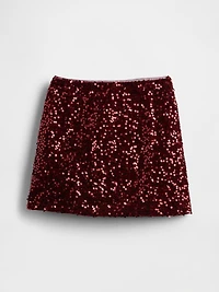 Kids Sequin Mini Skirt